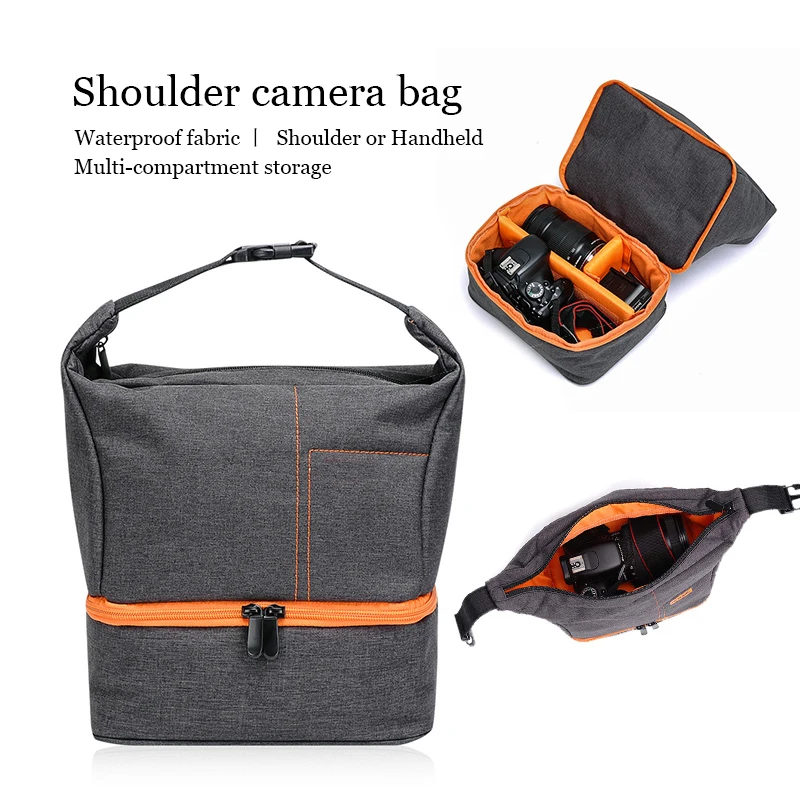 JINNUOLANG High Quality Sling Bag For Outdoor Photographers DSLR Camera Shoulder BagsFor Nikon Sony Canon Photography Equipment