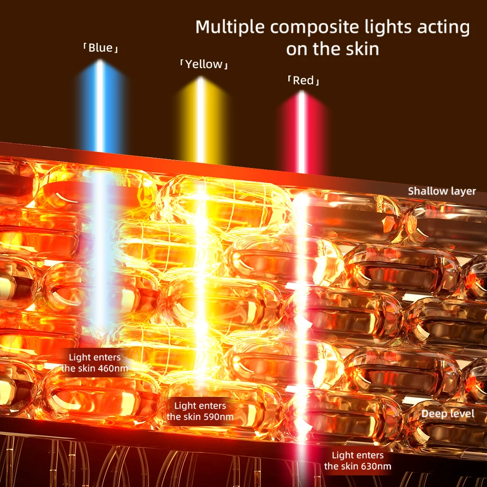 미용 기기 적색광 치료 패널, 미백 및 회춘 수리, 피부 관리 기기, 가정용 휴대용
