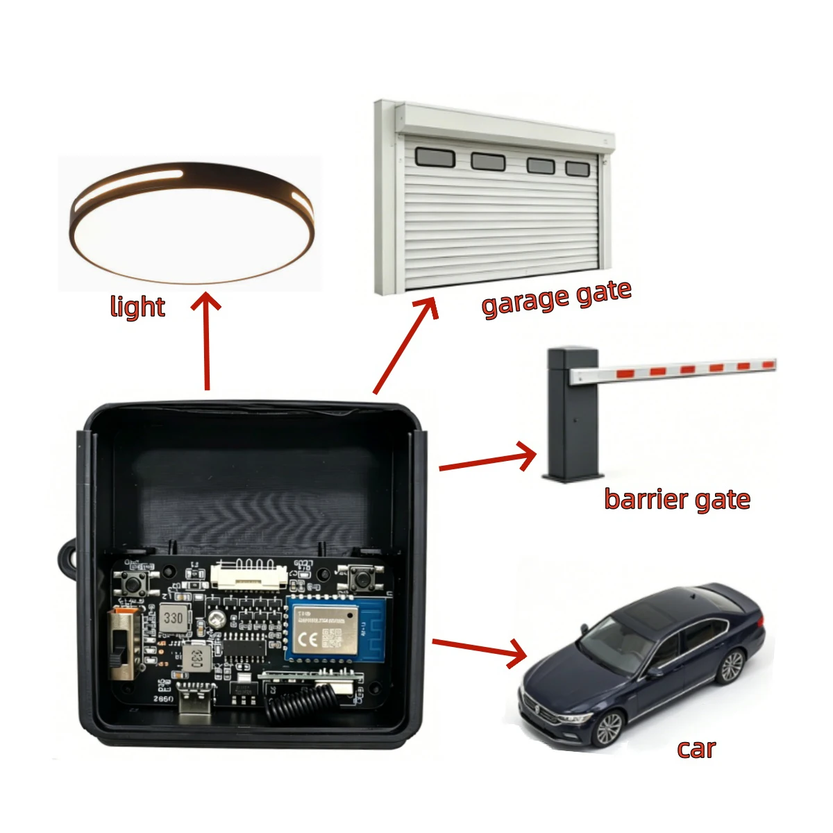 Picture 3: Tuya Wifi Universal Adapter Box Remote Control Duplicator 433MHz 433.92MHz Code Grabber Clone Gate Key Fob Command Hand