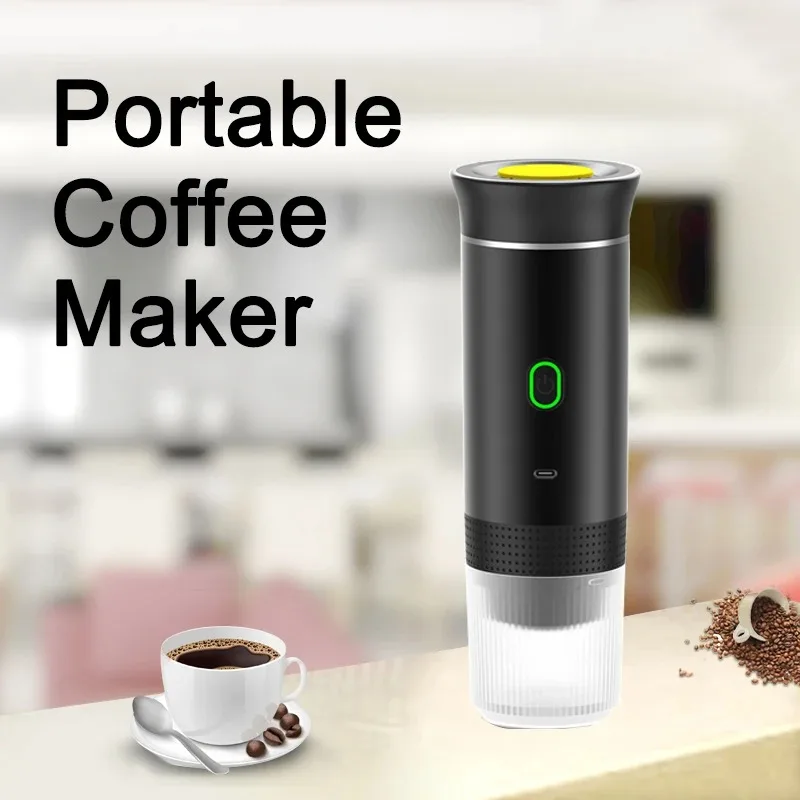 Portable Coffee Espresso Maker Machine Cafe Capsule Coffee Machine 3 In1 Electric Grinder Travel Hot and Cold Handy Espresso