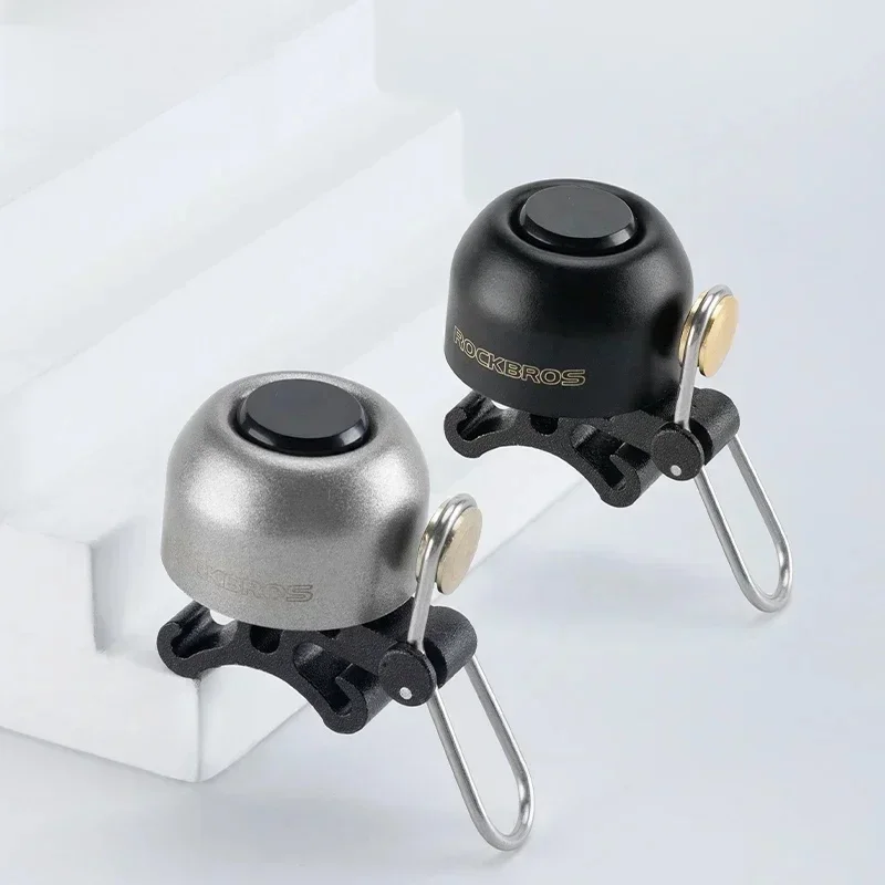 AliExpress ROCKBROS Bicycle Bell Safety Warning Bike Bell Horn Handlebar Copper Alloy Non-slip Bicycle Alloy Ring Crisp Sound Cycling Alarm