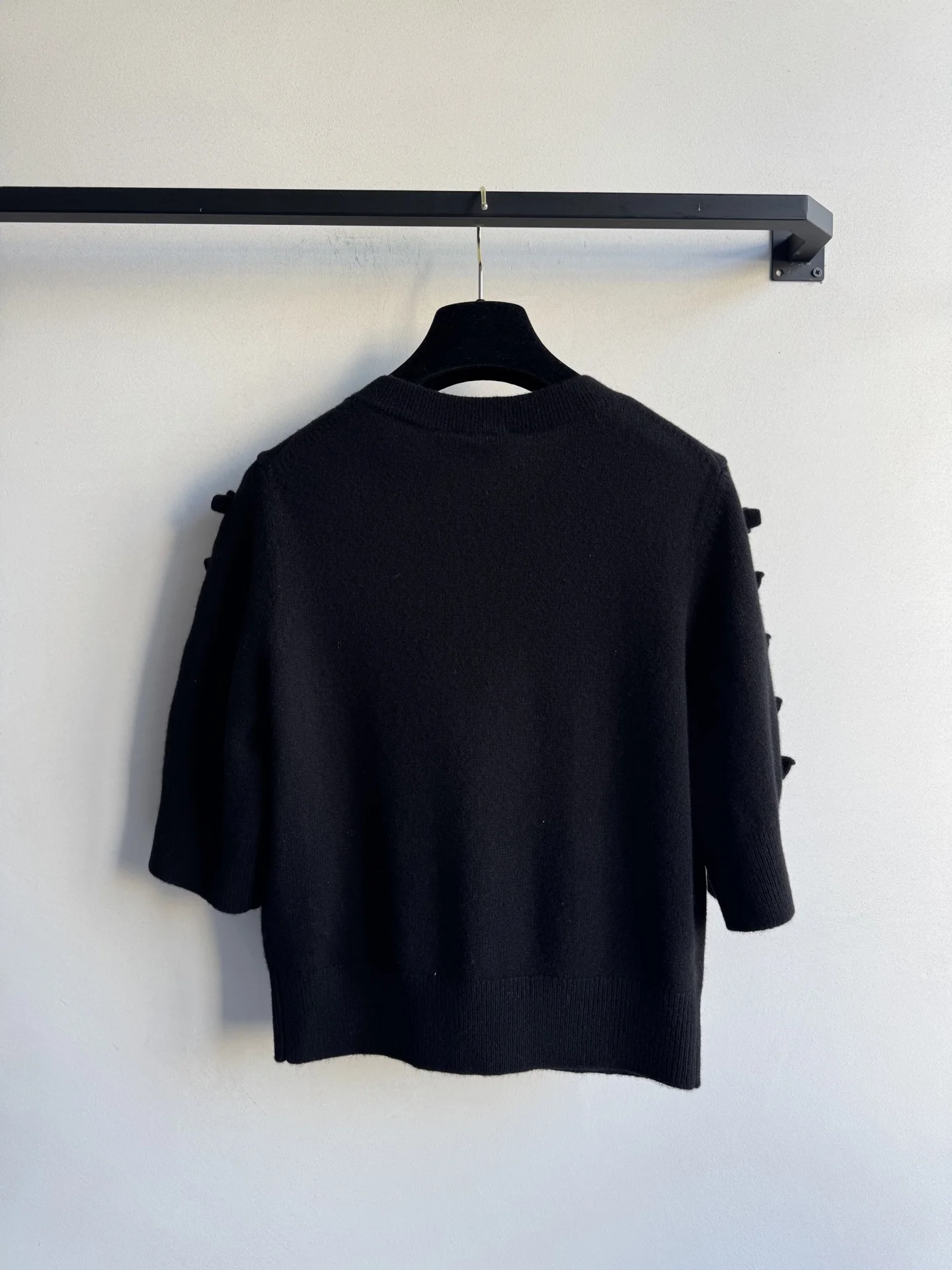 

Женский кашемировый кардиган с бантом осень/зима 2025 г.