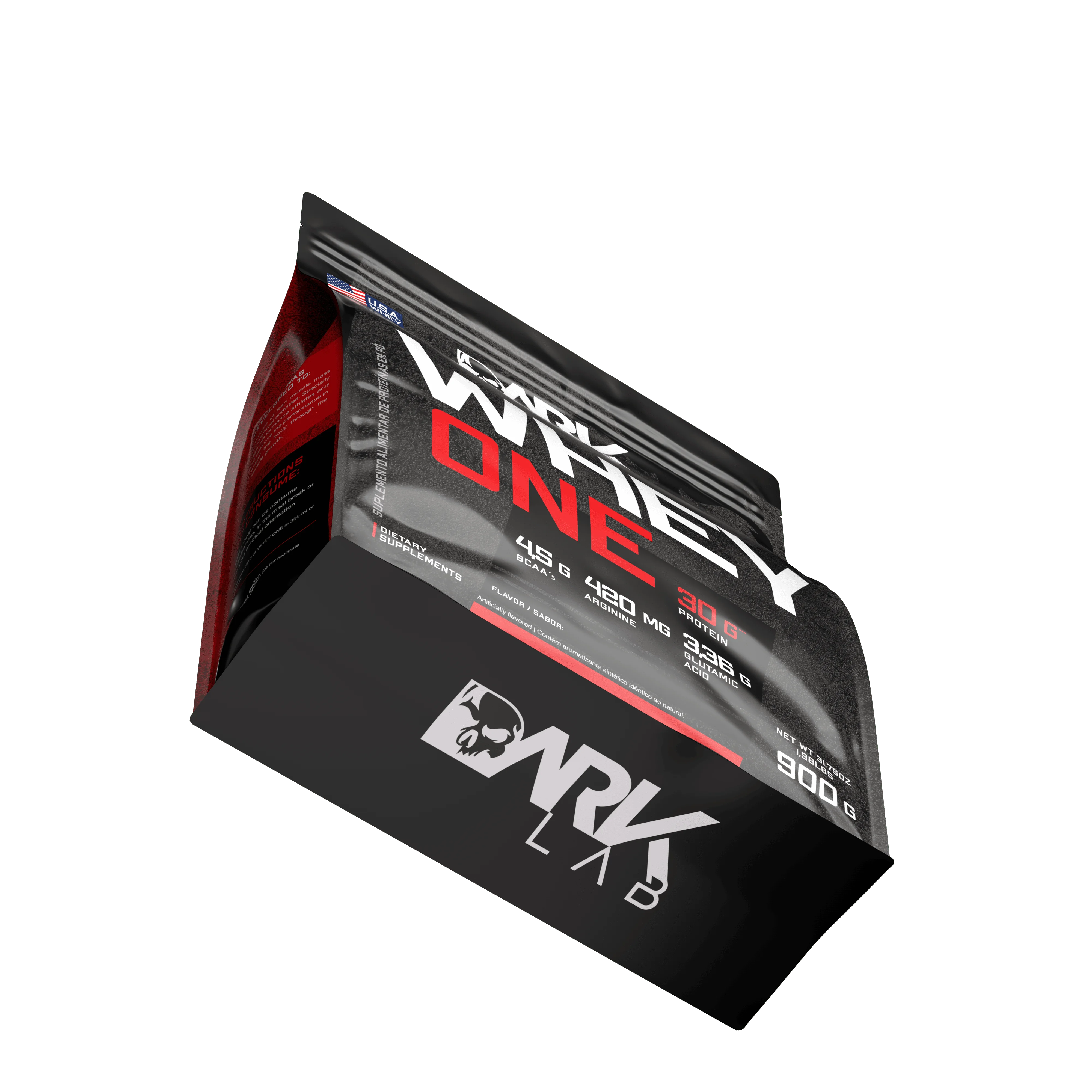 بروتين مصل اللبن One Refill 900 جرام Dark Lab - بروتين مع BCAA، الجلوتامين، الأرجين