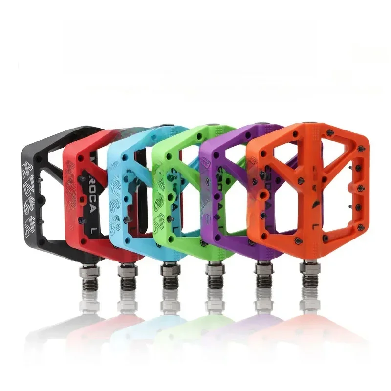 AliExpress MEROCA MTB Pedal Nylon Fiber Widened Sealed Bearings Bicycle Platform Pedal For Road Bike BMX Ultra-Light Bike Accessories
