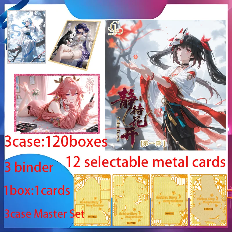 

Newest Calm Down A4 Waifu Boards Goddess Story Collection Card Swimsuit Bikini Booster Box Habbies Gift