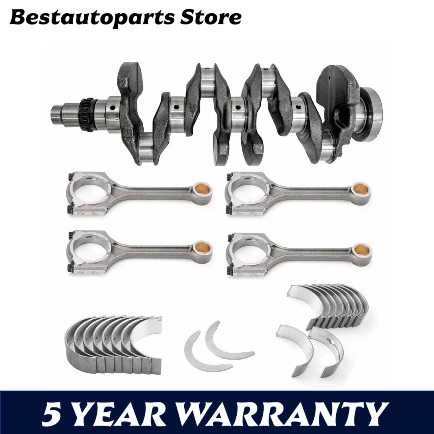 

G4NH 2.0L Engine Overhaul Rebuild Kit - Crankshaft Rods Main Bearing Rods Bearing for Hyundai Elantra Kia