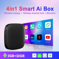 Carplay Ai Box Wireless Android Auto Smart TV Box sistema intelligente per Auto Android 10.0 per Mazda Volvo Benz Toyota Kia Ford MG VW