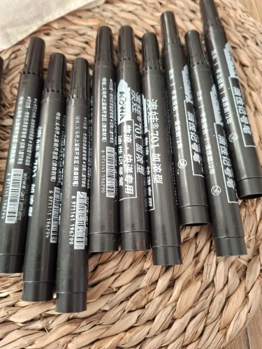 1-100Pcs Waterproof Oil-based Marker Pen Quick Dry Black Blue Red Ink Permanent for Metal Glass Stationery Art School Supply photo review