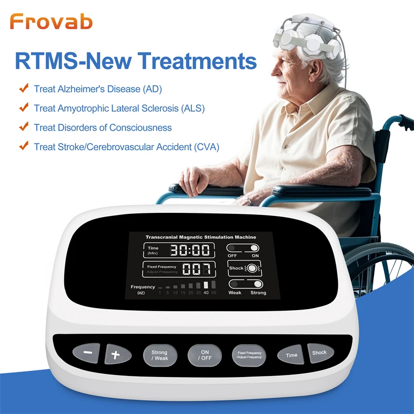 Tratamiento Tms de estimulación magnética transcraneal de 19mT, terapia Tms para remedio Ocd para la ansiedad y la depresión, trastorno bipolar