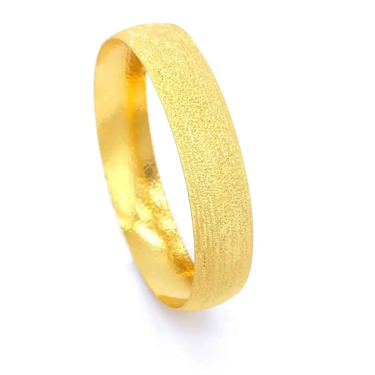 Wholesale 22 Carat 1.5 Cm Width Pure Gold Plated Women's Shard Glass Bracelet Bangle Bracelet 2023 New Fashion Trend Stainless