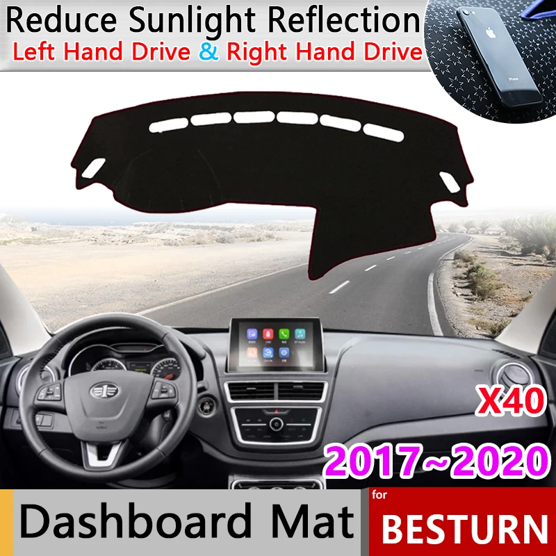 Dashboard Cover Board Mat Carpet Pad for Faw Besturn X40 2017~2020 Protection Shade Cape Anti-dirty Anti-sun Car Accessorie 2018