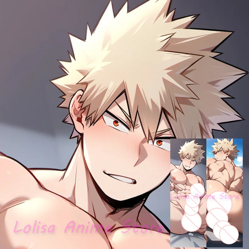 Dakimakura Bakugo Katsuki Anime Body Pillow Cover Double-Sided Print Pillowcase Life Size Birthday Gifts