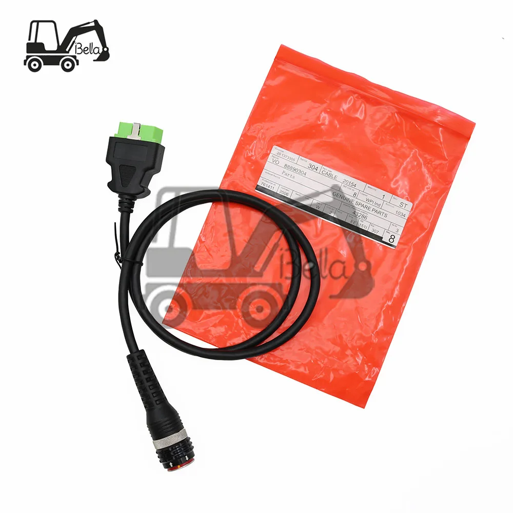88890304 16ピンOBD航空プラグテストワイヤーハーネスインターフェース16ピンOBDアダプターケーブル（ボルボVocom1 vocom2診断ツール用）