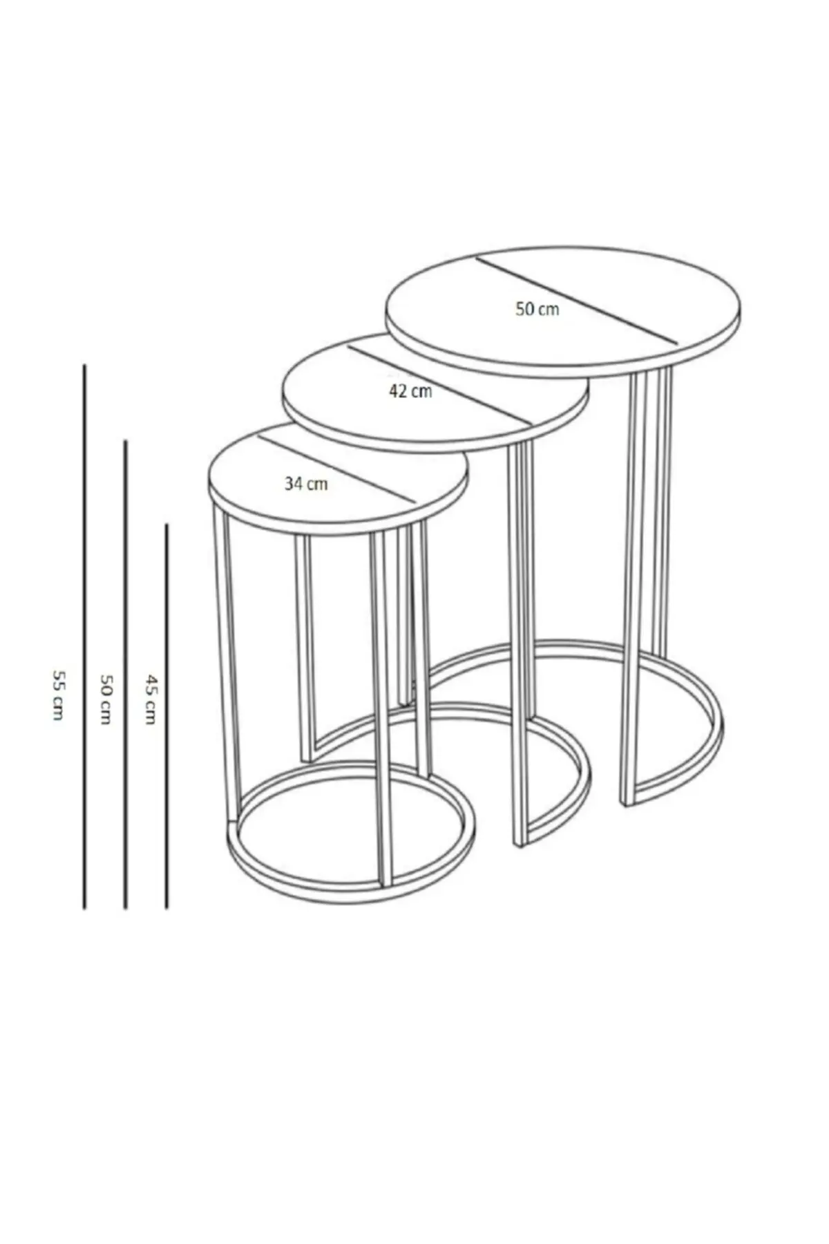 TEL METAL TRIPLE COFFEE TABLE METAL BUSINESS TABLE GOLDEN LEG WHITE YELLOW MARBLE PATTERNED HALL HOBBY AND ACTIVITY TABLE