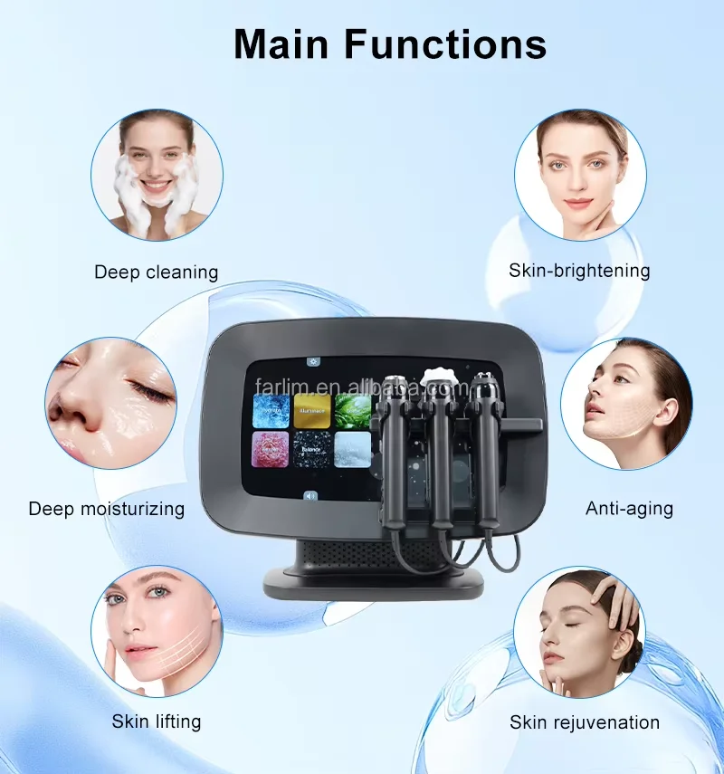 

2025 Новейший 3 в 1 CO2 Bubble Омоложение кожи Кислородный струй Co2 Bubble Cleansing Машина для ухода за кожей лица