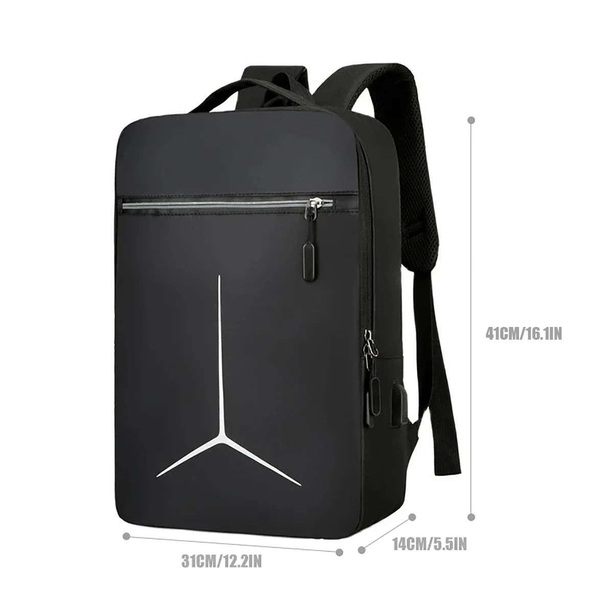 1pc Short Distance Business Travel, 16 Inch Large Capacity, Usb Interface, Computer Backpack, Leisure Multifunctional