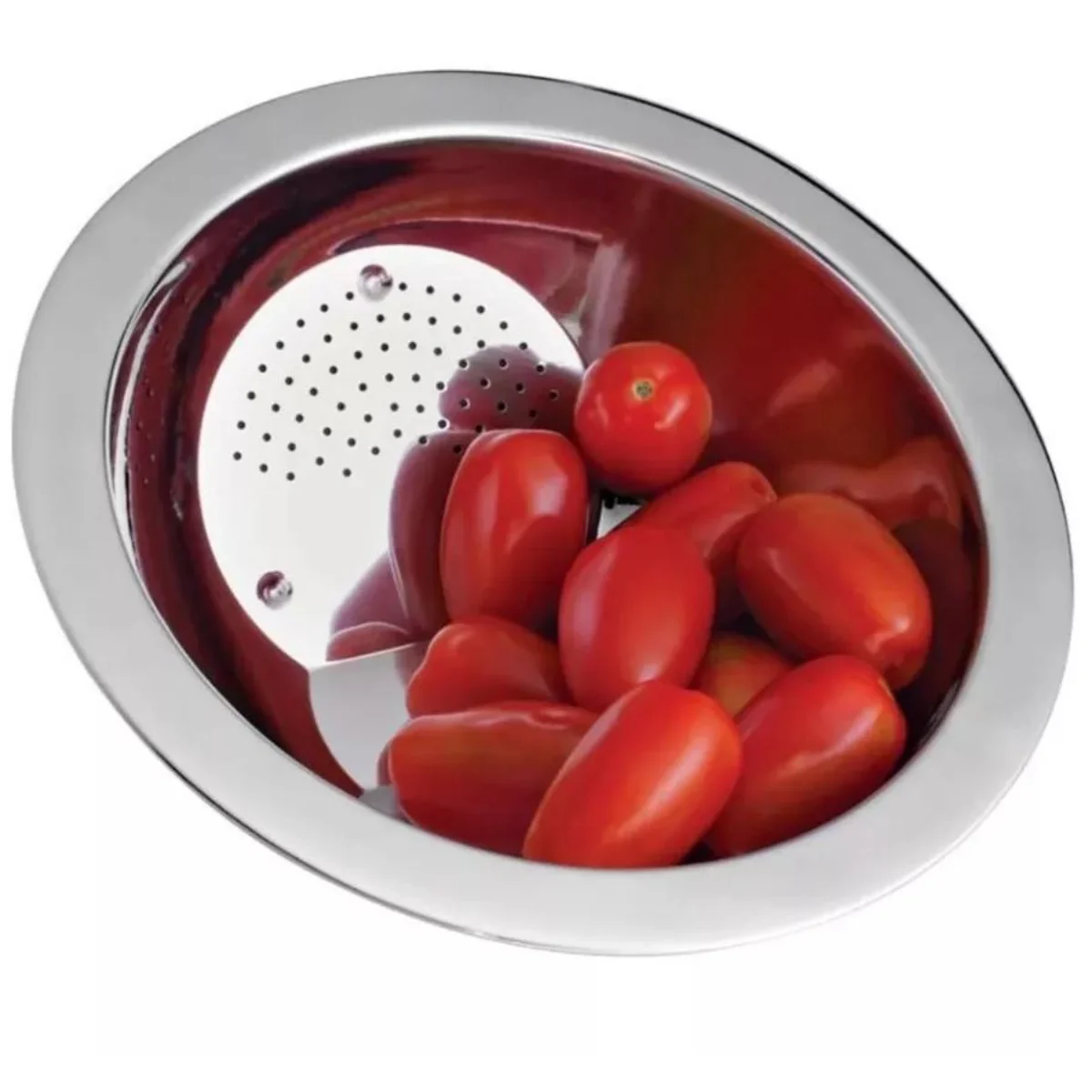 Have an ally when it's time to wash and drain food with the Rice Washer and Noodles Stainless Steel Drainer! Your Desi
