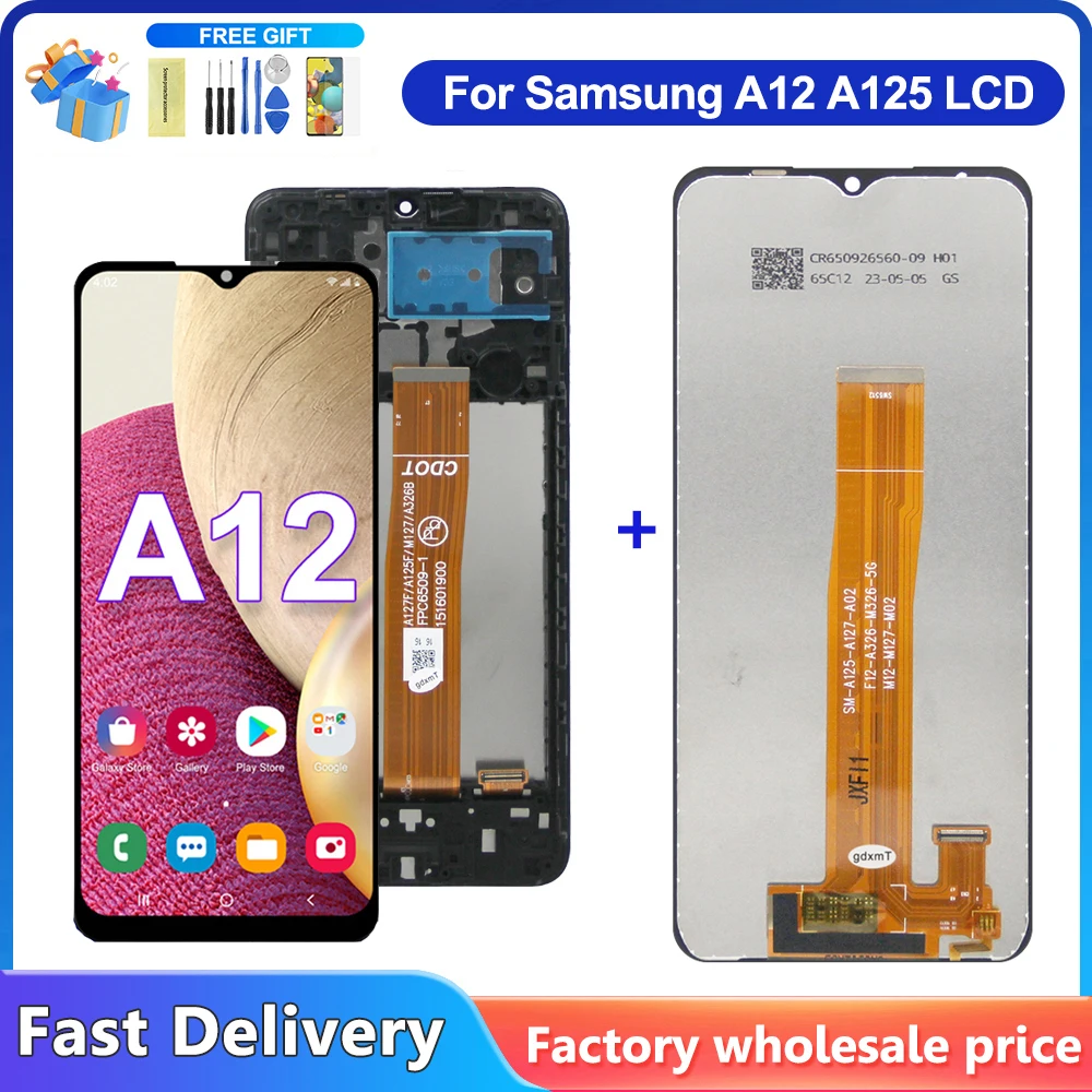 

For Samsung A12 A125F A125F/DSN display LCD touch screen digitizer Assembly For Samsung A125 lcd