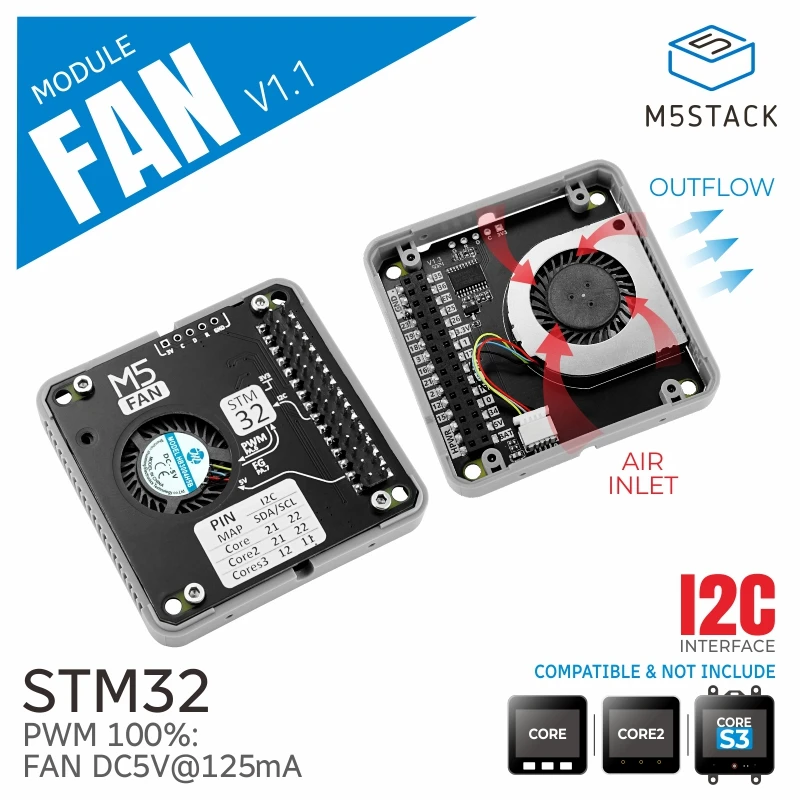 M5Stack Official Fan Module v1.1(STM32F030)