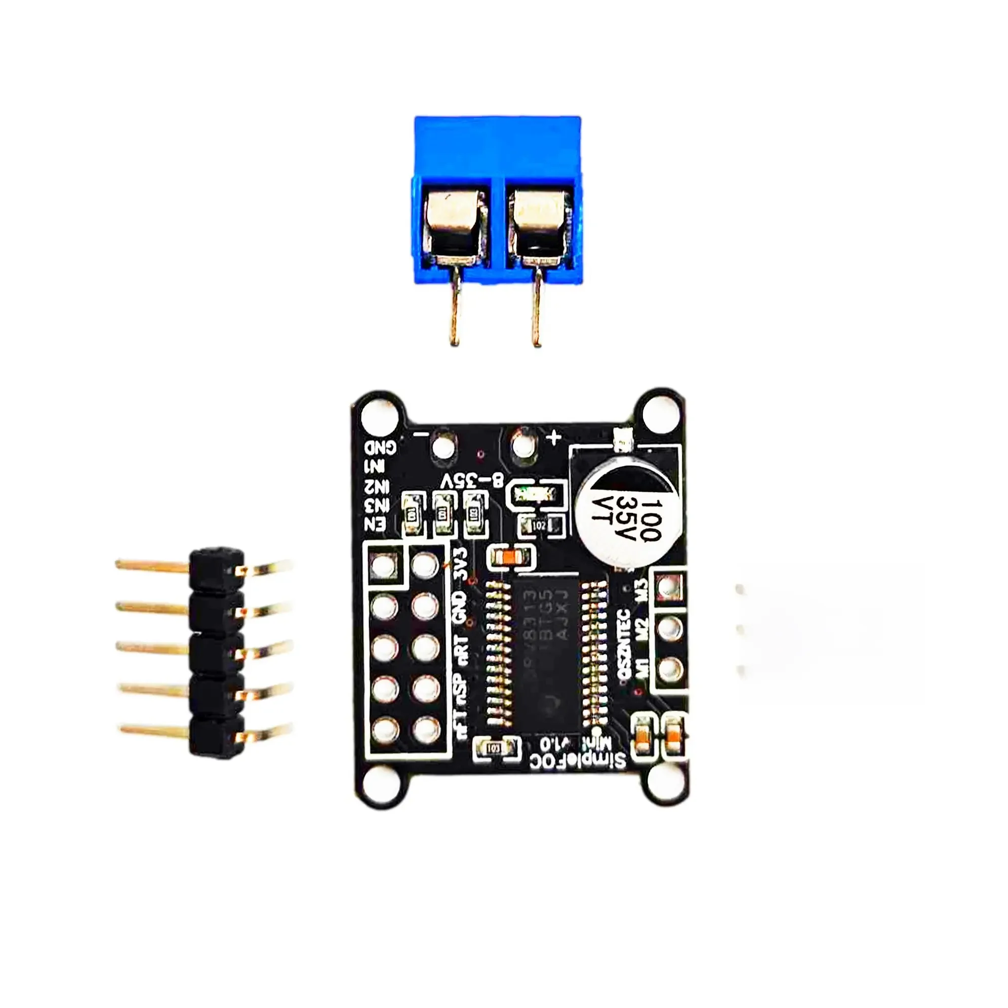 Prosta płytka sterownika silnika bezszczotkowego DC FOC Mini v1.0 DRV8313, sterowanie FOC, sterowanie SVPWM, moduł DC 8-30V — zdjęcie produktu 7