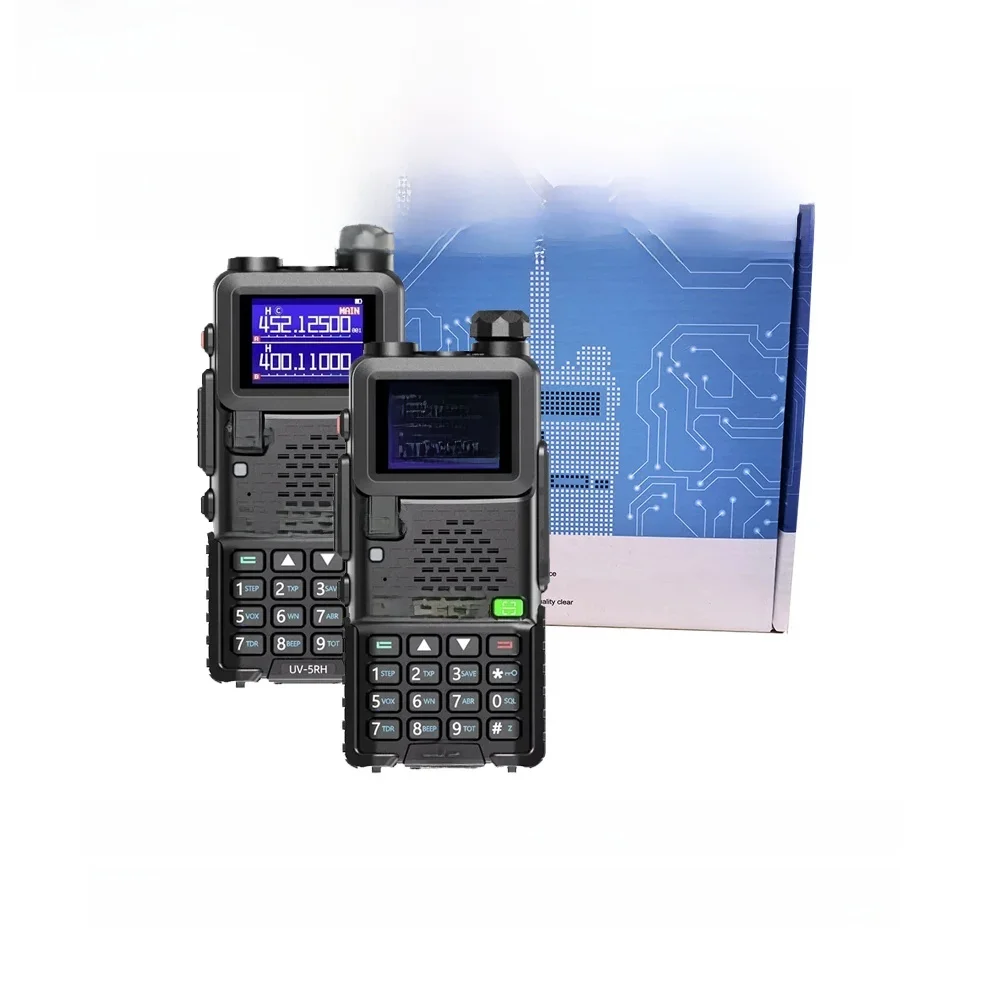 2 STKS Baofeng Officiële Winkel UV 5RH 10 W Volledige Bands Walkie Talkie Draadloze Kopieerfrequentie Type-C Oplader Verbeterde UV 5R Transceiver - afbeelding 2