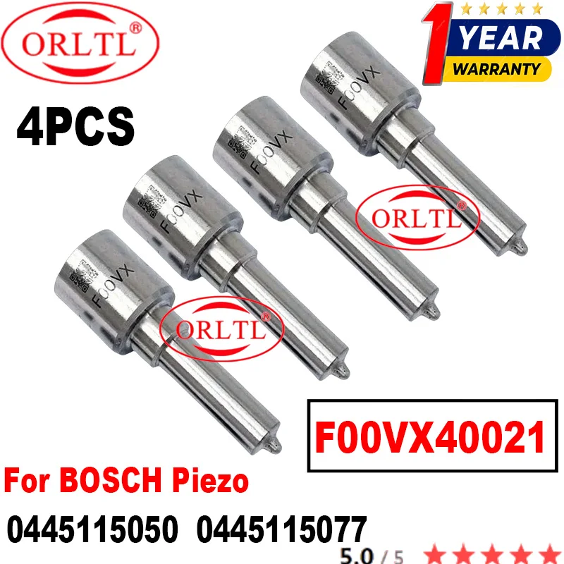 

4PCS New Diesel Injectror Nozzle F00VX40021 for BOSCH Piezo 0445115050 0445115077 7796042 7796043 7805686 7807209 0 445 115 050