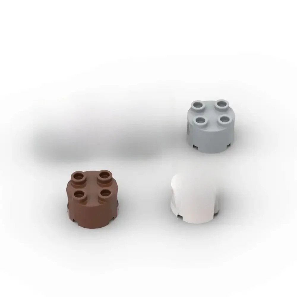 MOC – Kit de blocs de construction ronds 2x2, 10 pièces, 17485, trous de broches de haute technologie, briques, idée de particules, jouet éducatif, cadeau d'anniversaire pour enfants