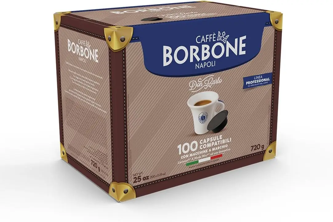 100 Capsule Borbone Don Carlo Compatibile con Macchinetta Lavazza a Modo Mio