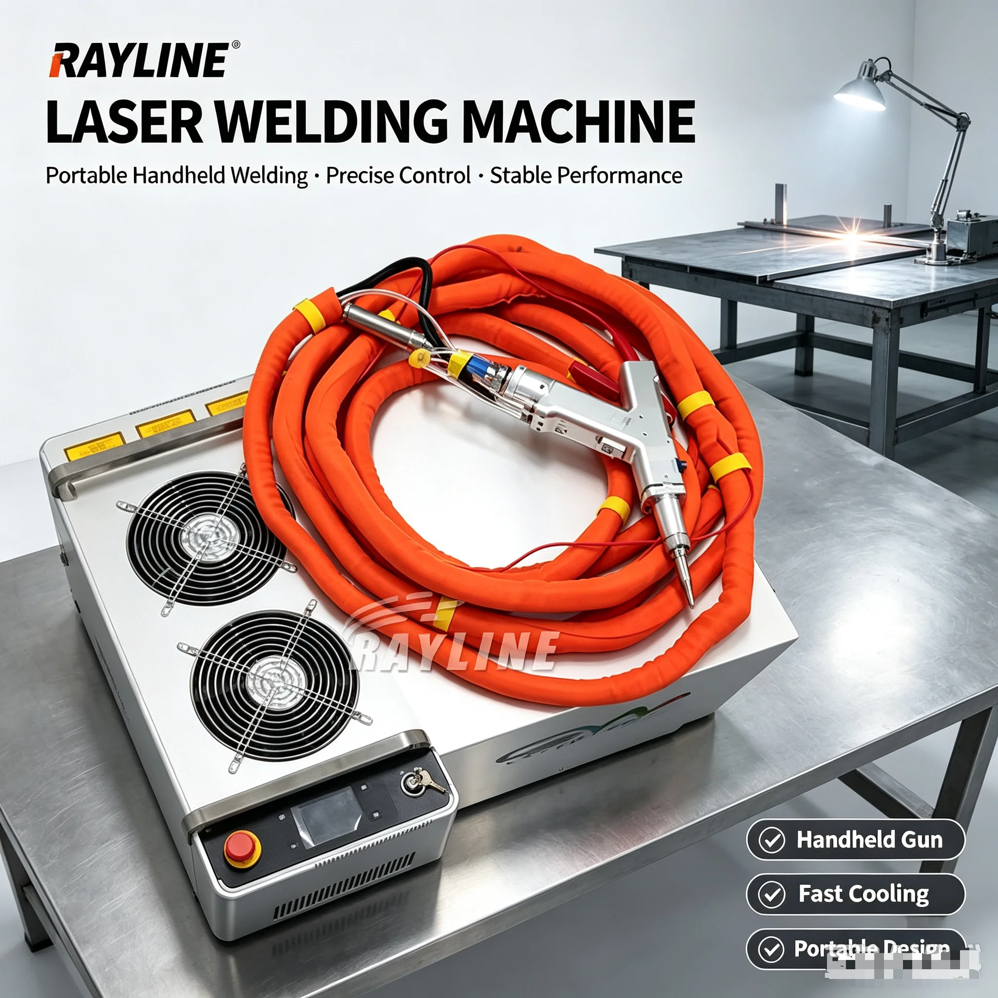 1500W Portable Mini Laser Welding Machine 4 In 1 Welder Cleaner Welding Cutting Cleaning for Stainless Steel Metal LASER MACHIN
