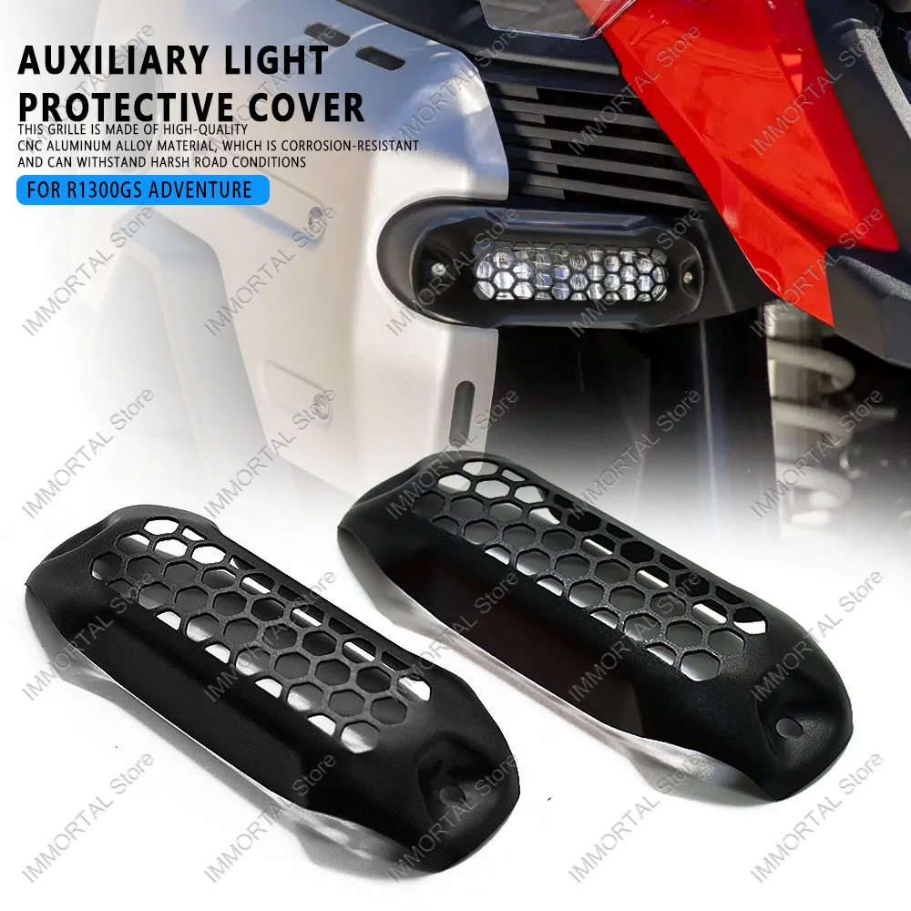 

Motorcycle Auxiliary Light Protective Cover For R1300GS 2024 CNC Fog Lampshade Honeycomb Fog Lamp Protective Cover
