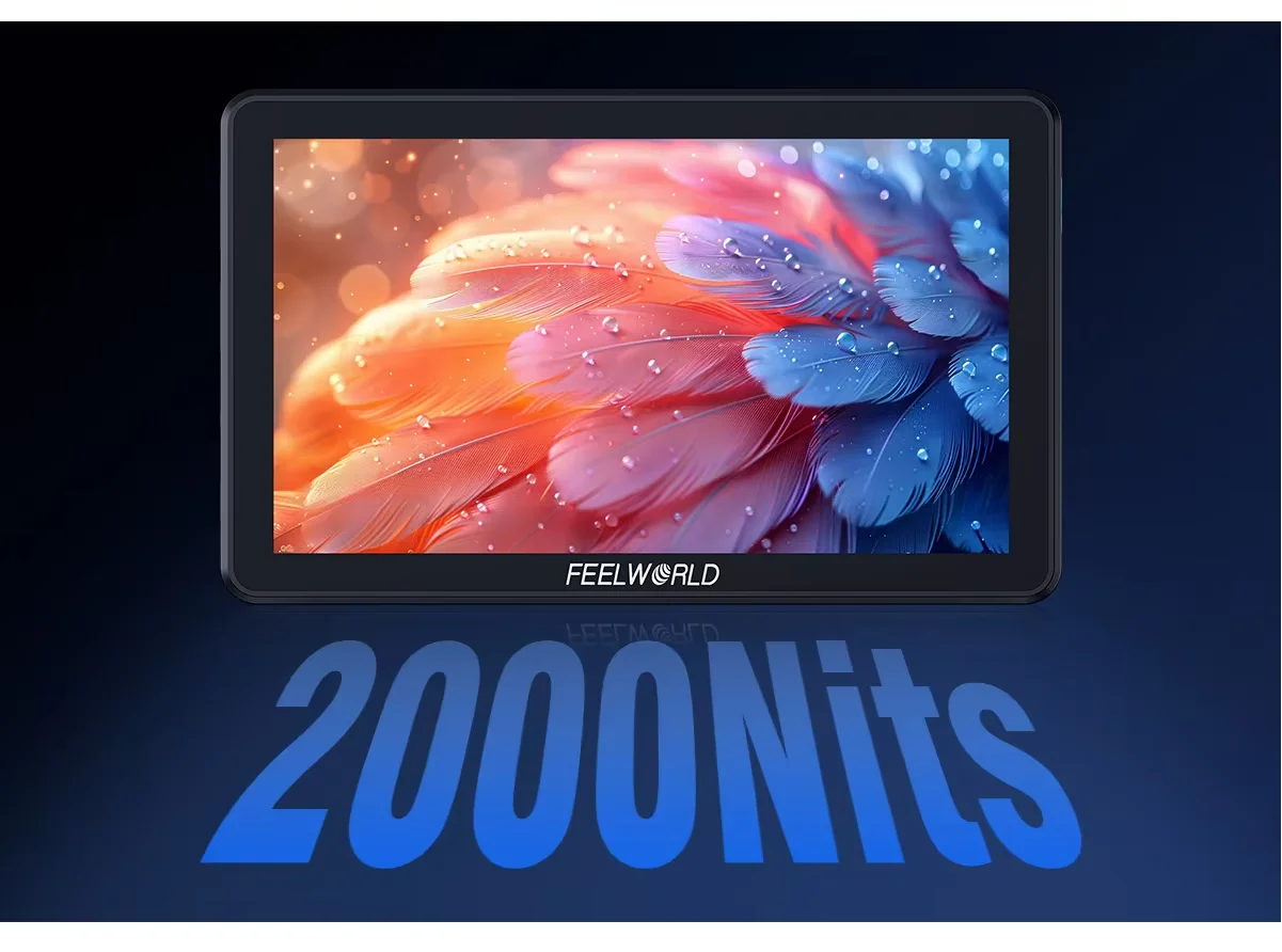 FEELWORLD LUT7T 7 Inch 10-bit Field Monitor,2000nits High Brightness,AG+AF Coating,4K HDMI 1920×1080