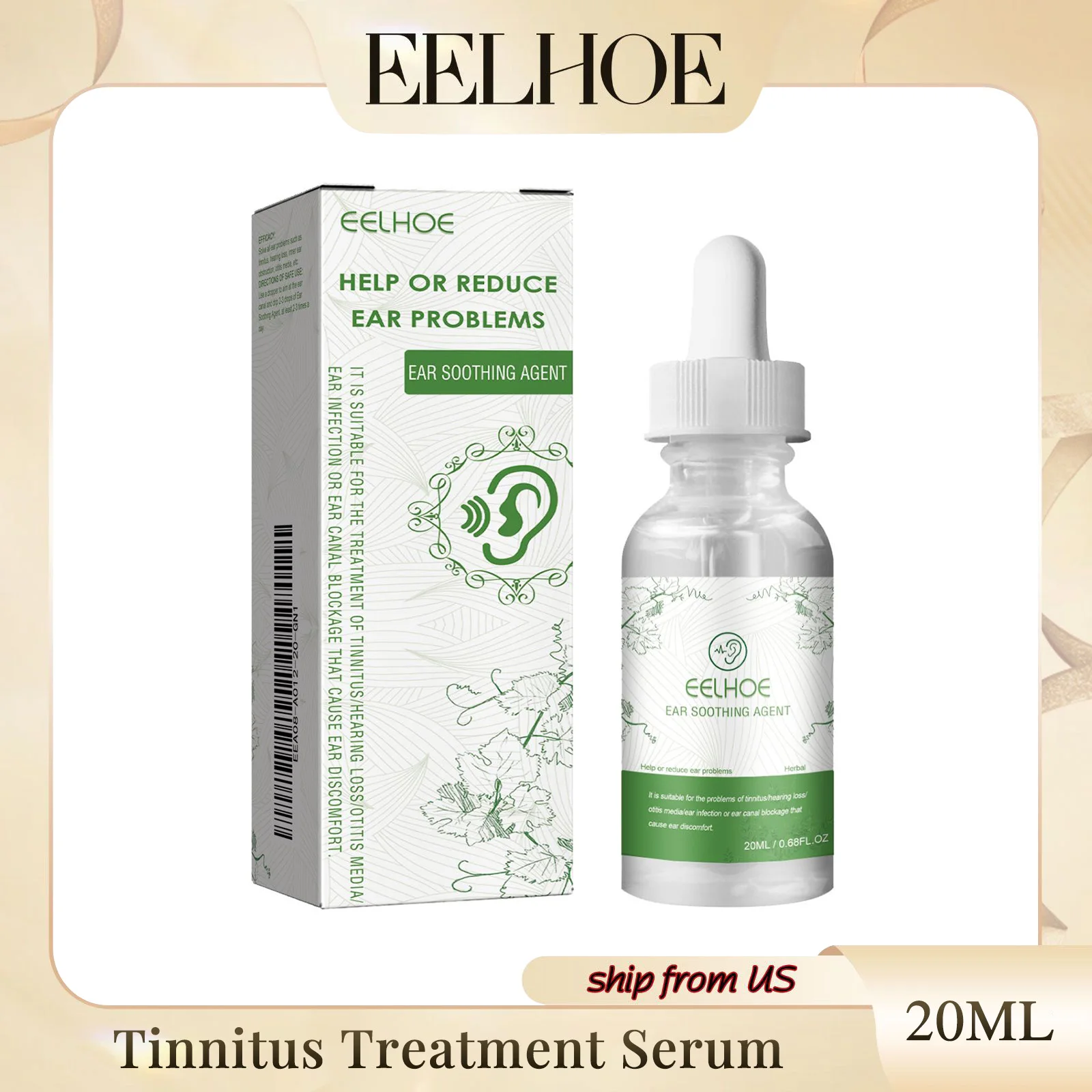 Eelhoe Ear Reliever For Ear Discomfort Tinnitus Ear Infection Foreign Body In The Ear Health Care Soothing Solution