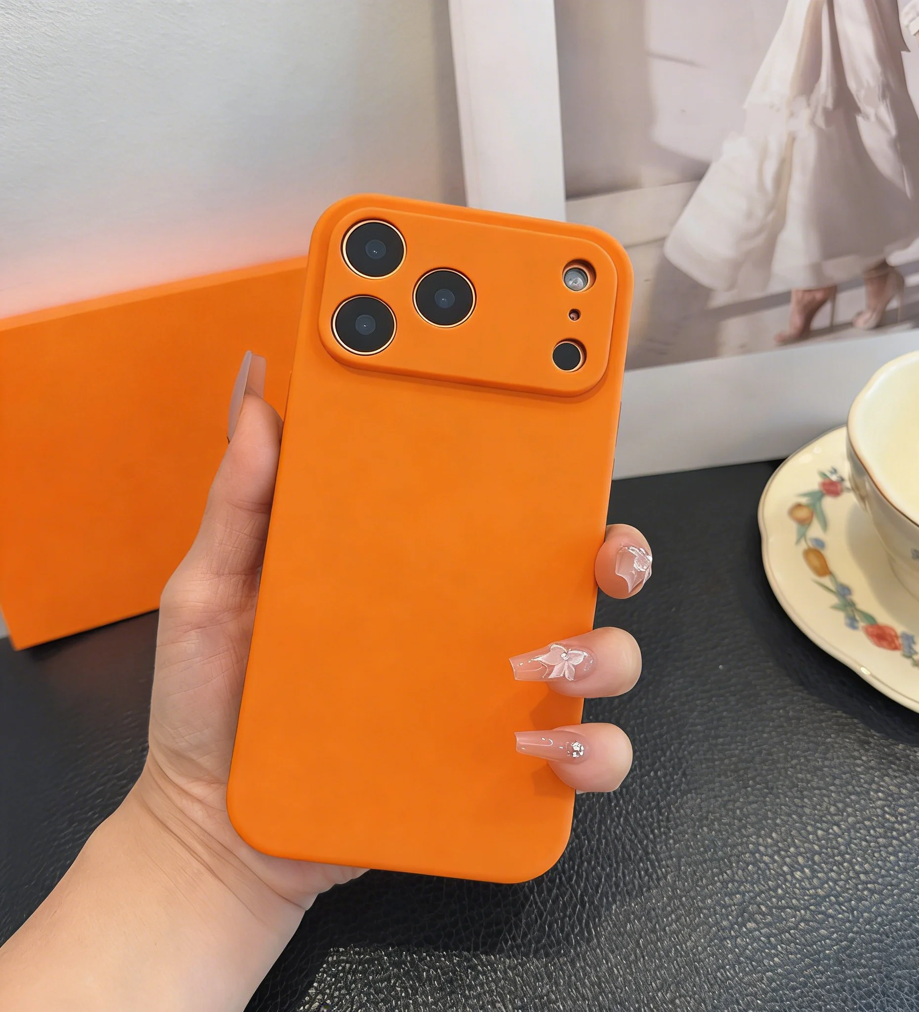 

17 Promax All-In-One Phone Case - Leather Soft Shell 16 Pro - Shockproof for Both Men and Women 5DSJ3