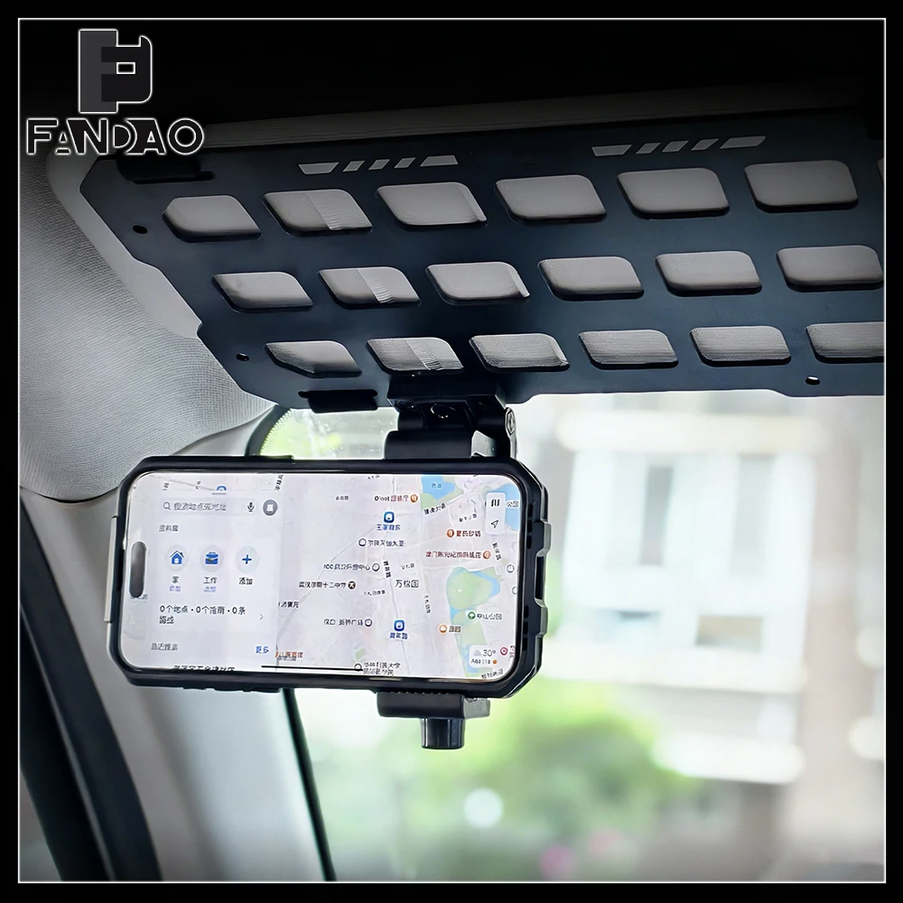 

Tactical Sun Visor Phone Stand Molle Aluminum Alloy Panel Sunshade Hanging Board Car Mount Adjustable Mount Holder for Off Road