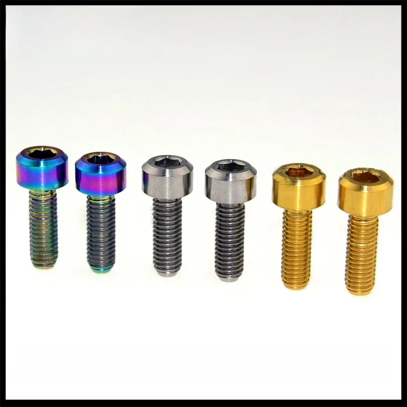 AliExpress TAIMEILI 4pcs titanium alloy screws M5x12/15/18/20/25mm bicycle handlebar brake transmission screws
