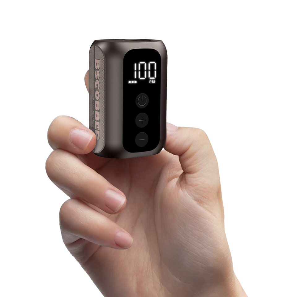  BSCOBBER A5mini Portable Air Pump Portable Rechargeable Wireless Bicycle Accessories Tire Inflator  100PSI High Pressure 