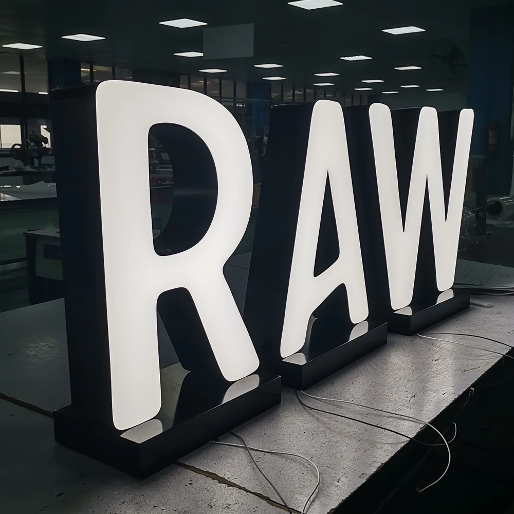 Frontlit Channel Letters, LED letters, Outdoor frontlit letter