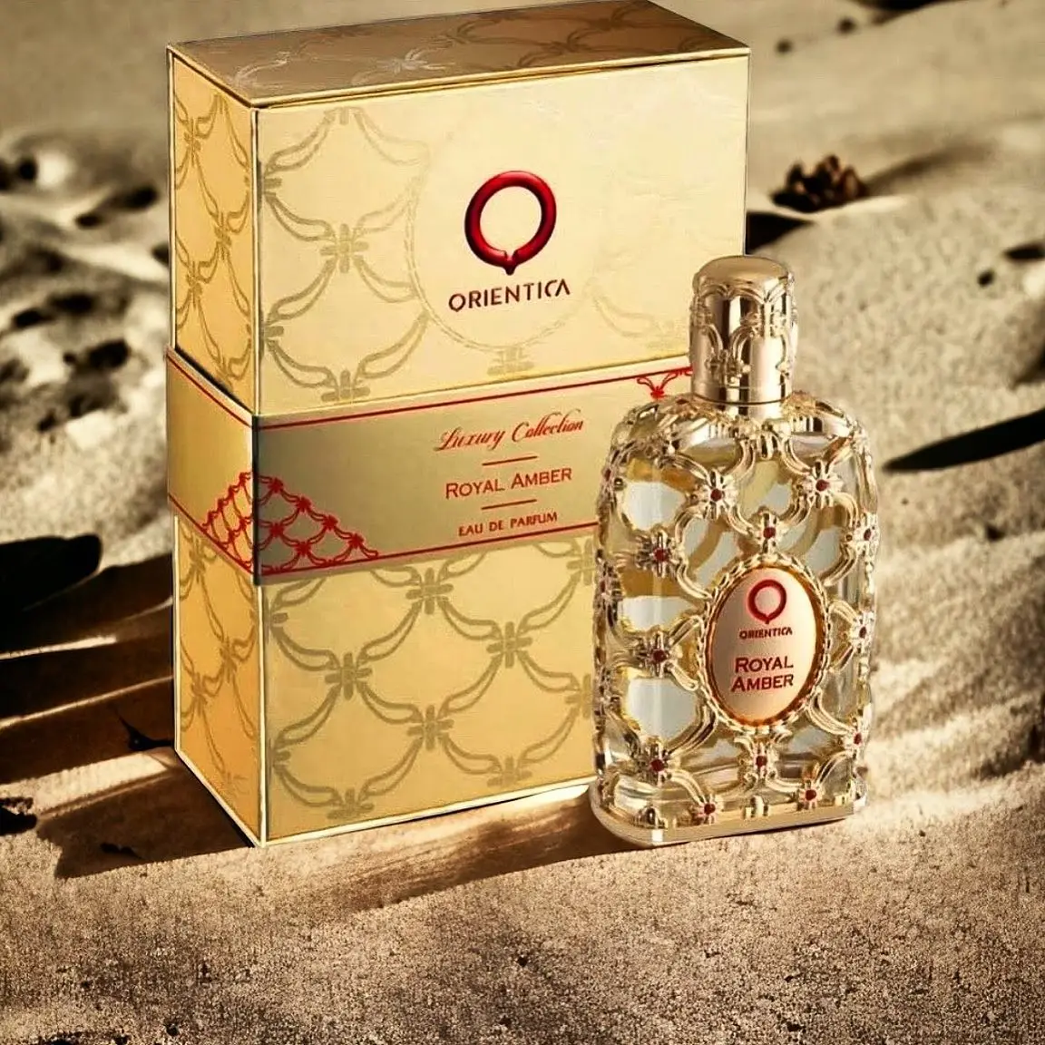 

Orientica Luxury Collection Royal Amber Eau De Parfum 2.7oz / 80ml - Bergamot, Melon, Pineapple, Fruity, Gourmand, Amber, Woody, Vanilla, Musk - Arabic Perfume for Women & Men - Best Holiday Gift