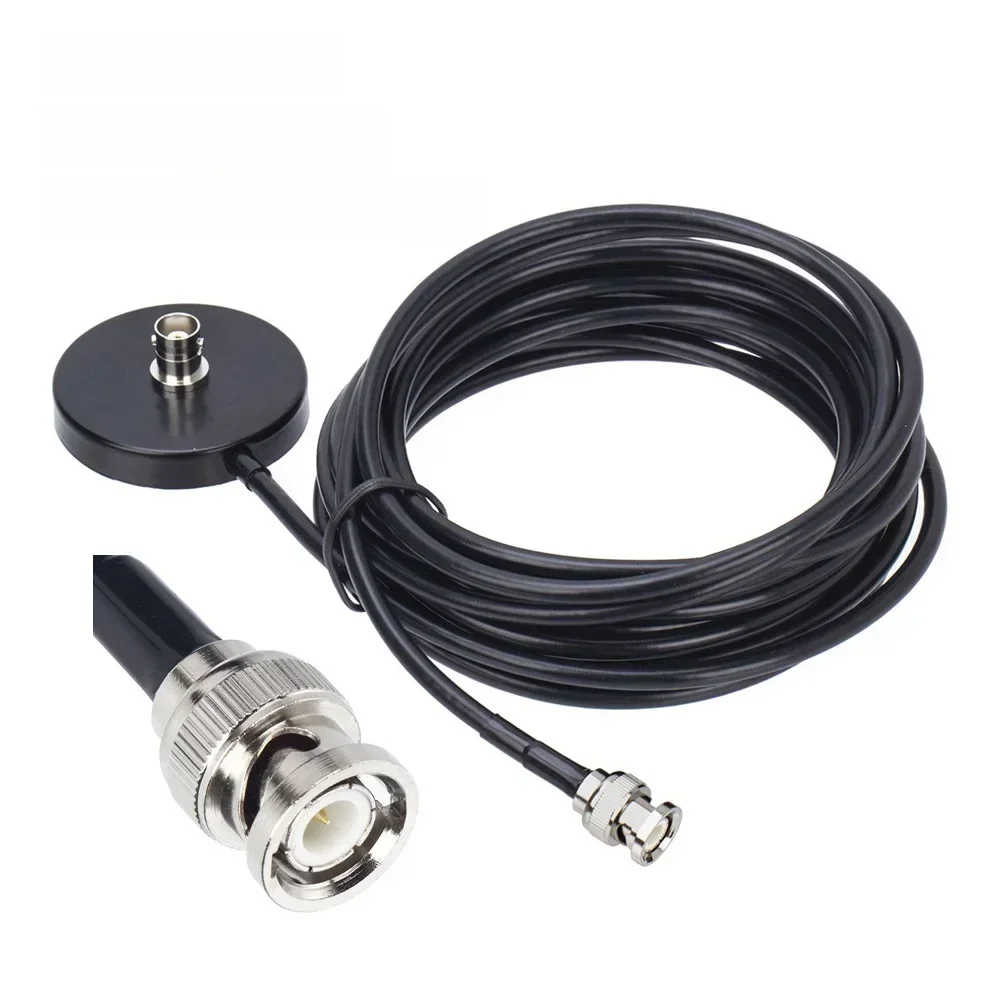 CB Radio BNC Męska antena z podstawą magnetyczną i 5-metrowym przedłużaczem koncentrycznym RG58 — zdjęcie produktu 7