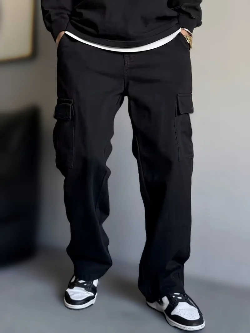 

Men's Heavy-Duty Multi-Pocket Work Jeans - Outdoor, Casual & Daily Wear Work Pants, Loose & Relaxed Fit, Four-Season Versatile -