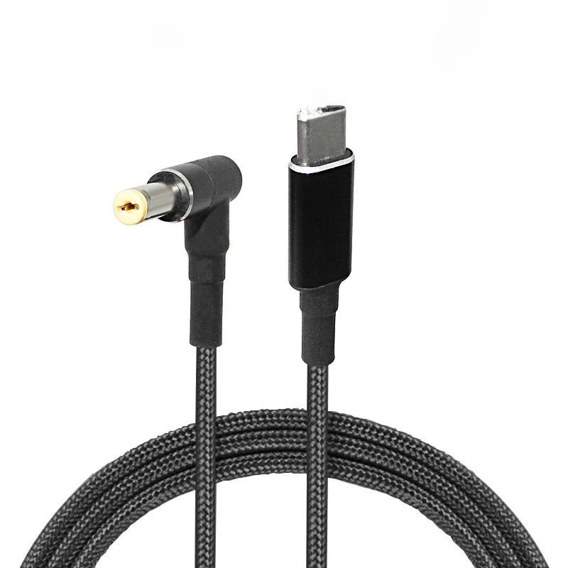 100W USB typ C Laptop zasilacz kabel ładowania przewód Dc Jack Plug podwójny e-mark Chip Converter dla Hp Asus Lenovo Dell laptopy — zdjęcie 2
