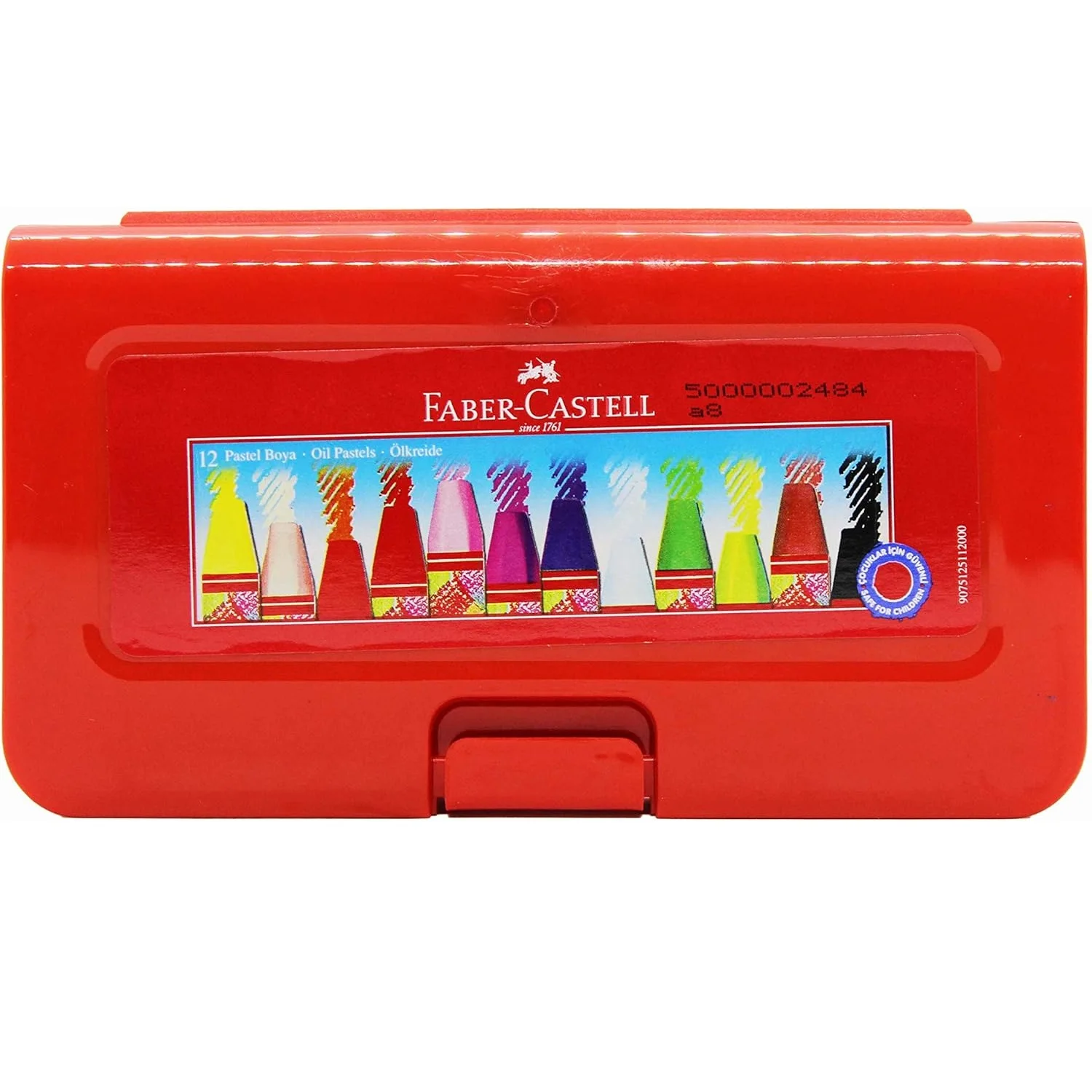 Fotografia 3: Faber Castell-pastel hexagonal, caixa plástica, pintura do desenho, 12 pcs