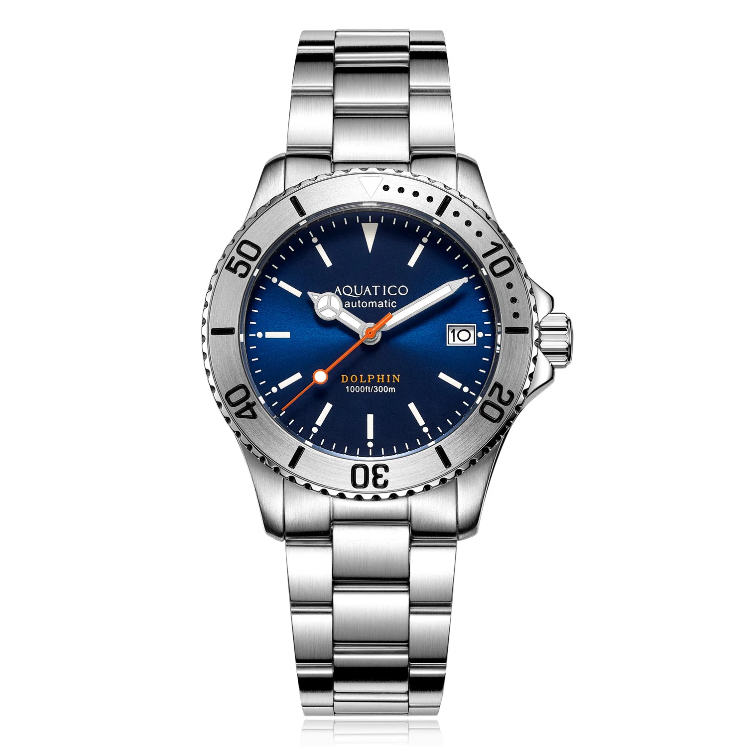 Aquatico Dolphin Automatic Dive Watch Blue Dial (NH35)