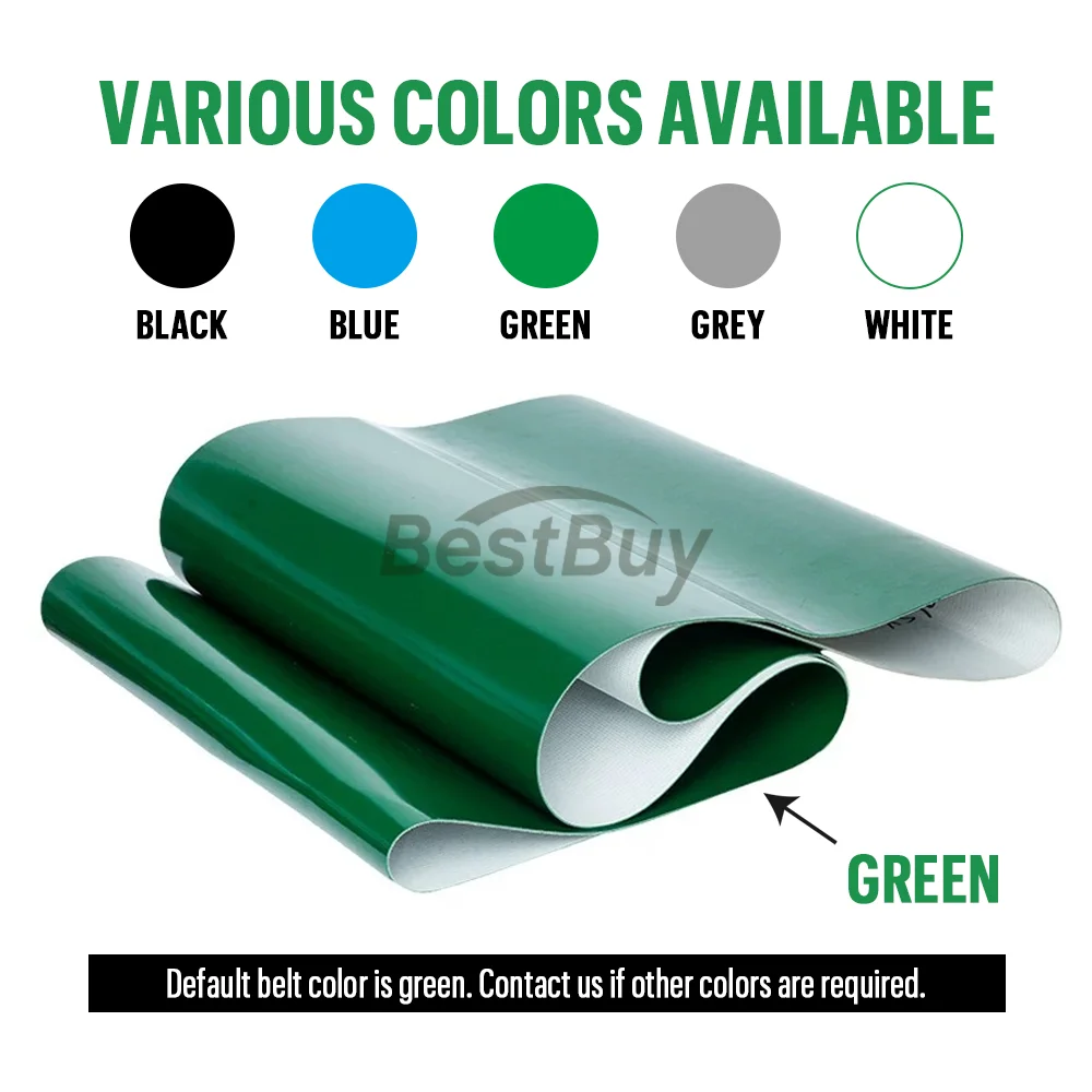 PVC Industrial Transmission Conveyor Belt Customizable Width 70mm-120mm Perimeter 550mm-1000mm for Enhanced Efficiency