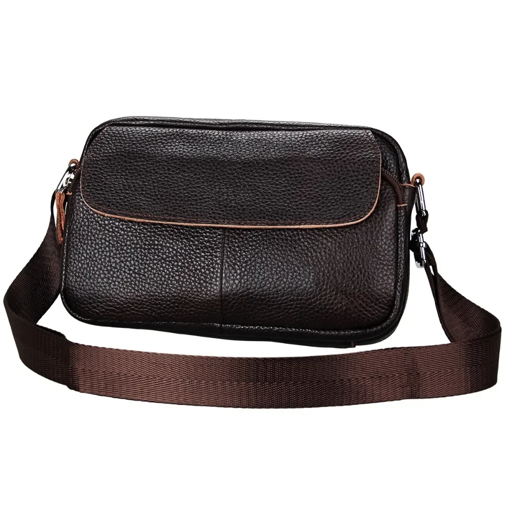 Damska torba kurierska krowa prawdziwej skóry miękki zamek błyskawiczny Hasp pojedyncza modna torebka damska marki Casual damska torba typu Crossbody — zdjęcie 2