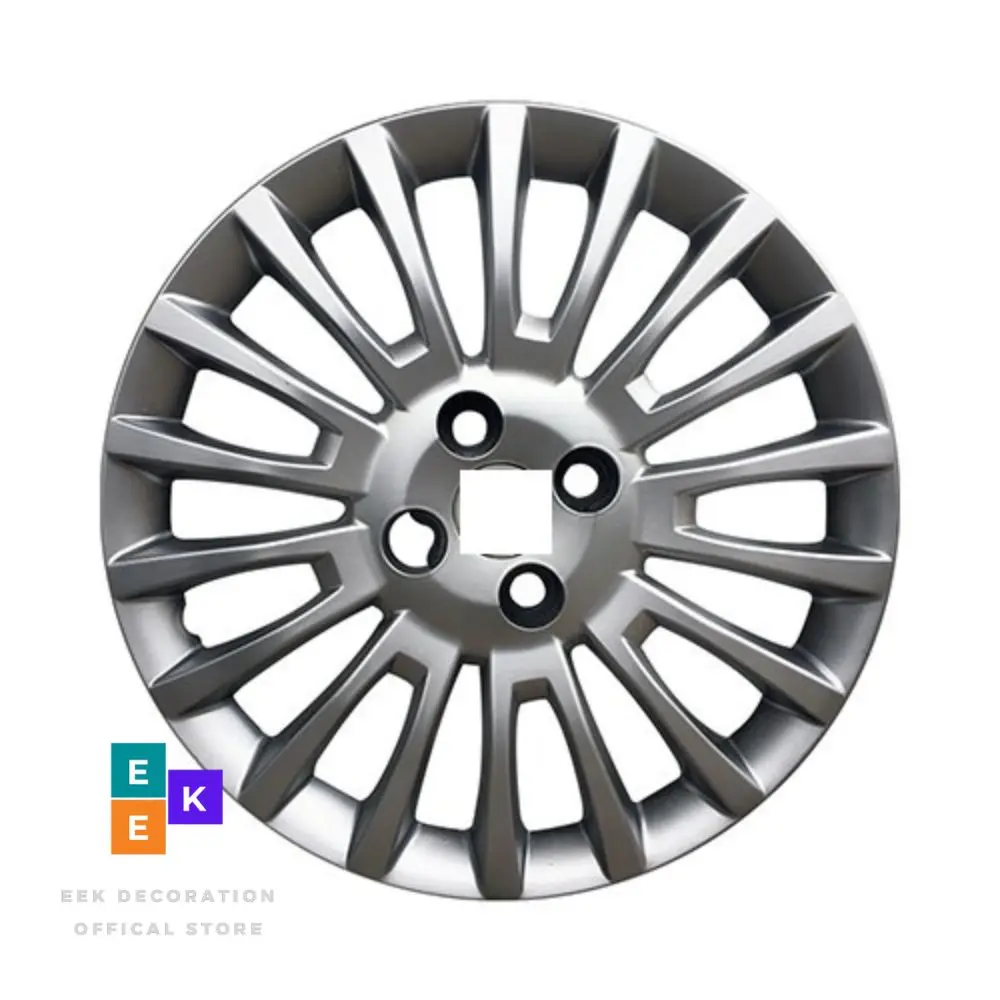 Auto Caps for Wheels Caps Wheel with 14 Inch 15 Inch Hubcap 16 Inch 4 Pieces + Emblem Silver Color Abs plastic A++