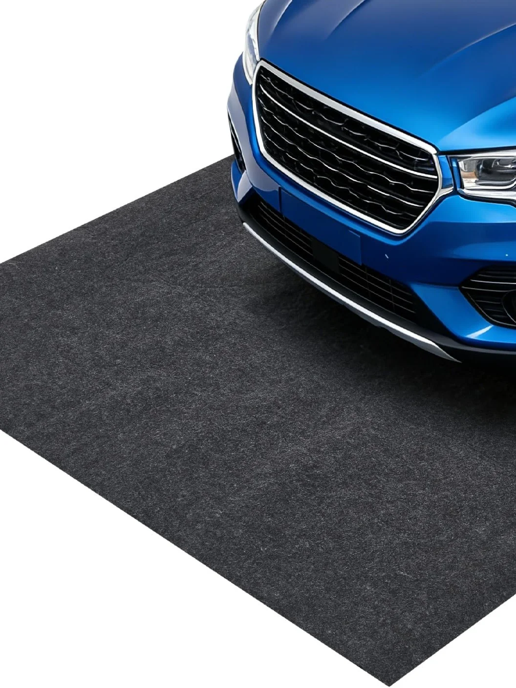 Tapis de garage, tapis de sol de garage robuste, support en PE imperméable, protection anti-fuite contre l'eau, la neige, la boue et l'huile, revêtement en feutre durable et antidérapant pour la voie d'accès, facile à nettoyer et à découper sur mesure