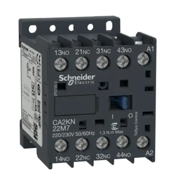 

CA2KN22N7 CA2-KN22N7 TeSys K control relay , 2 NO + 2 NC , = 690 V , 400...415 V AC coil