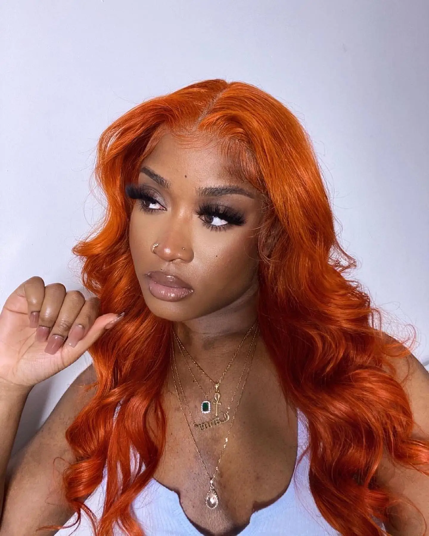 Hd lace 350 13x6 200 Density Body wave Virgin human hair wig 30 inch 13x4 ginger Colored lace front wig for black women on sale