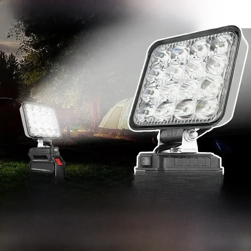 Led Light For Makita Battery 4In Portable Spotlight Cordless Outdoor Work Fishing Handheld Emergency ToolLight No Battery No USB